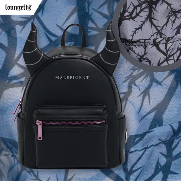 Loungefly Handbags - Loungefly Disney Sleeping Beauty Maleficent Minimalist Figural Mini Backpack